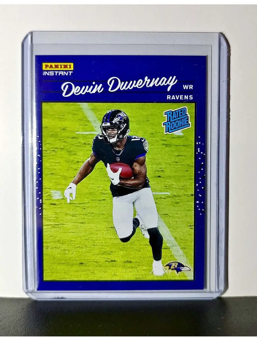 Devin Duvernay Rookie 2020 Panini NFL #32 Rated Rookie Card Baltimore Ravens
